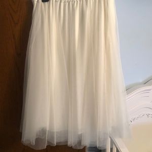Jenny Yoo ivory tulle skirt
